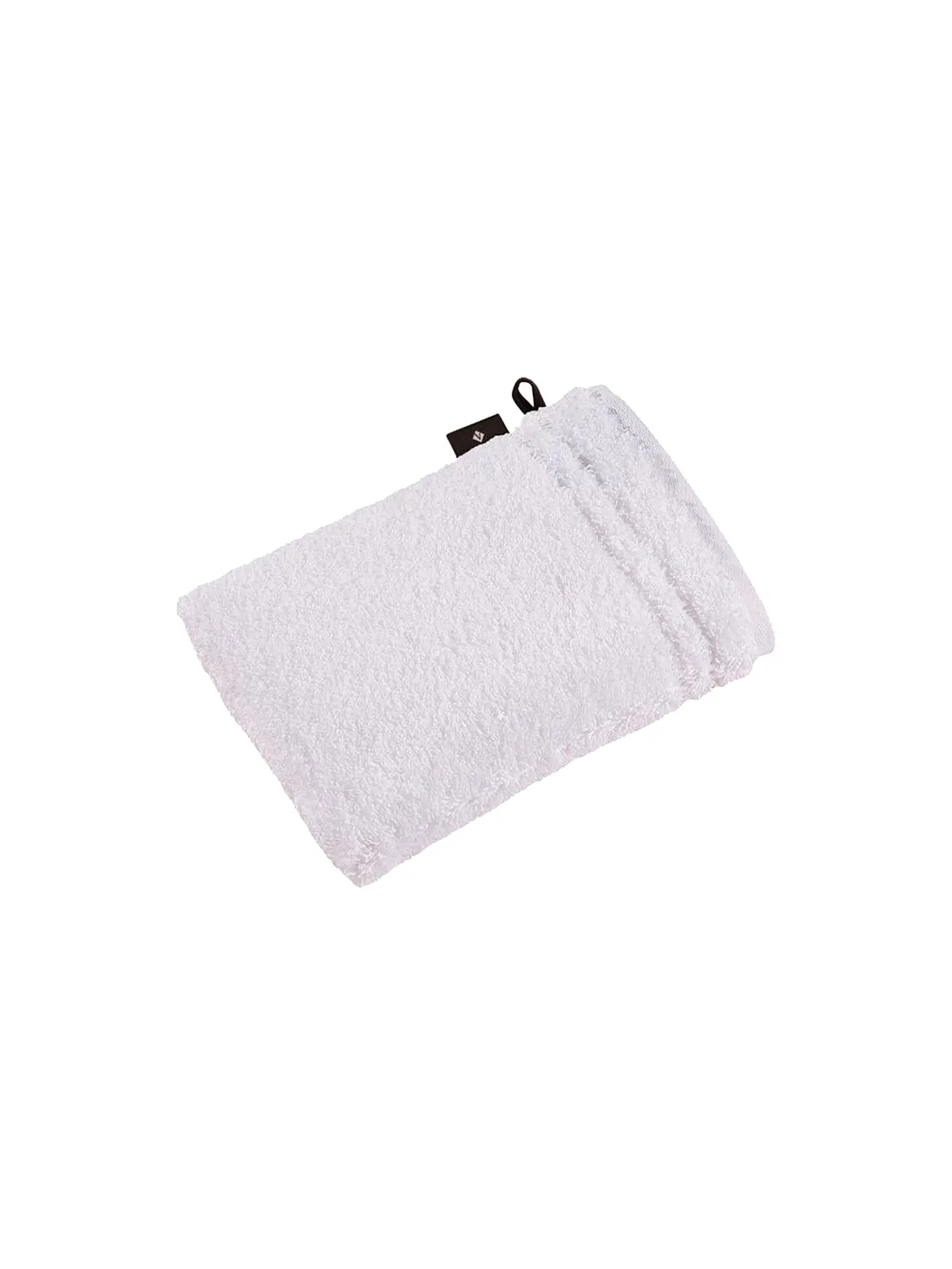VOSSEN | Waschhandschuh "Vienna Style" 16x22cm (Slate Grey) | weiss